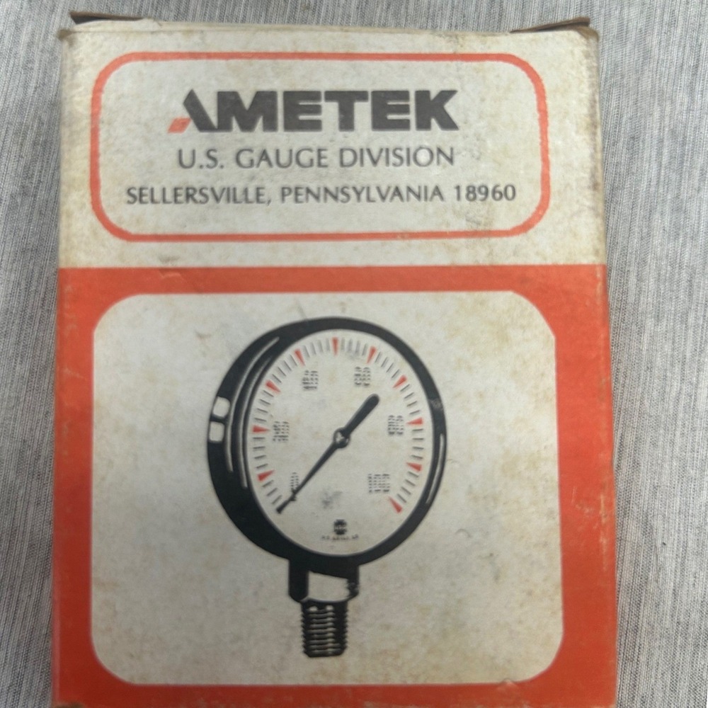 Ametek US‎ Gauge 12078-1 Pressure Gauge 0-160 PSI 2.5" Fig P500 1/4 LM NOS Box